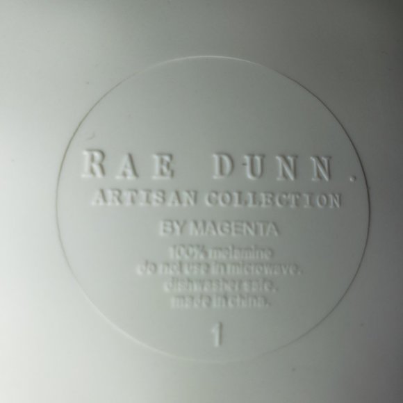 Rae Dunn Small Plate Spooky Boo Melamine Artisan Collection By Magenta Two Piece - Picture 6 of 7